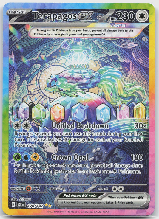 Terapagos ex Holo Special Illustration Rare SV07: Stellar Crown 170/142 NM