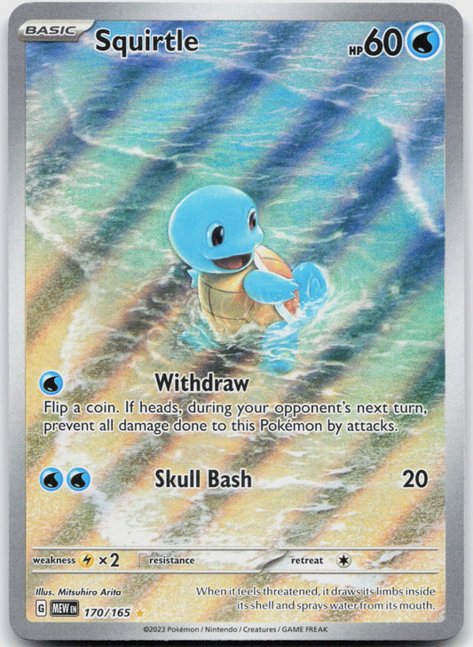Squirtle Holo Illustration Rare SV: Scarlet & Violet 151 170/165 NM
