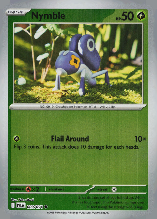 Nymble Reverse Holo Common ME02: Phantasmal Flames 009/094 NM