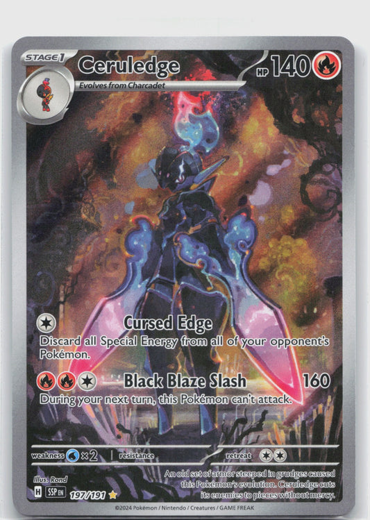 Ceruledge Holo Illustration Rare SV08: Surging Sparks 197/191 NM