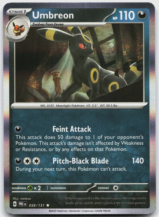 Umbreon Holo Rare SV: Prismatic Evolutions 059/131 NM