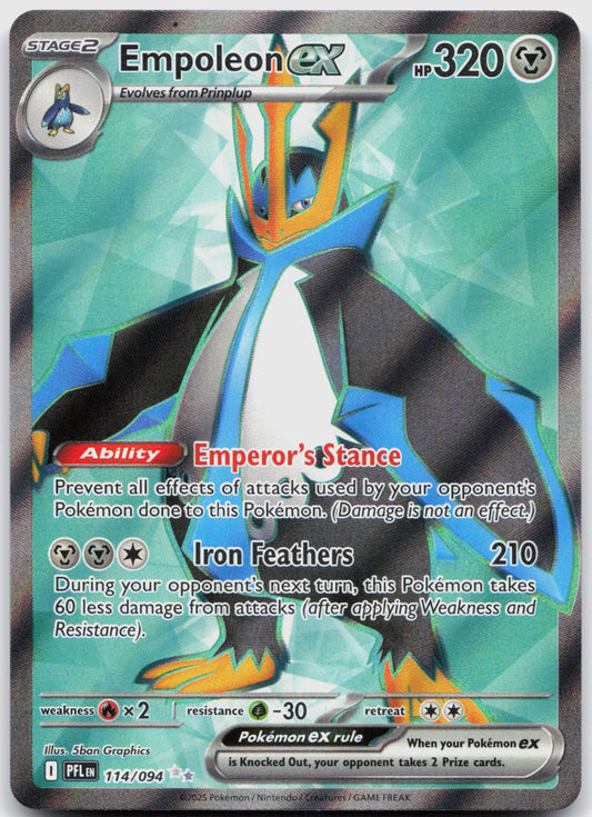 Empoleon ex Holo Ultra Rare ME02: Phantasmal Flames 114/094 NM