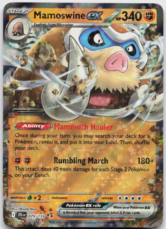 Mamoswine ex Holo Double Rare SV09: Journey Together 079/159 NM