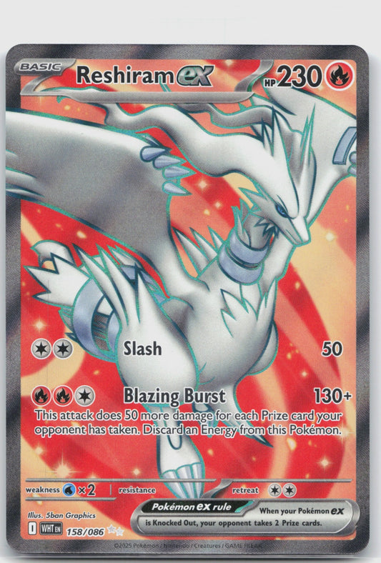 Reshiram ex Holo Ultra Rare SV: White Flare 158/086 NM