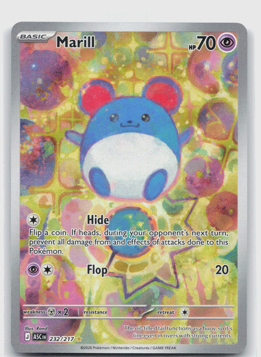 Marill Holo Illustration Rare ME: Ascended Heroes 232/217 NM