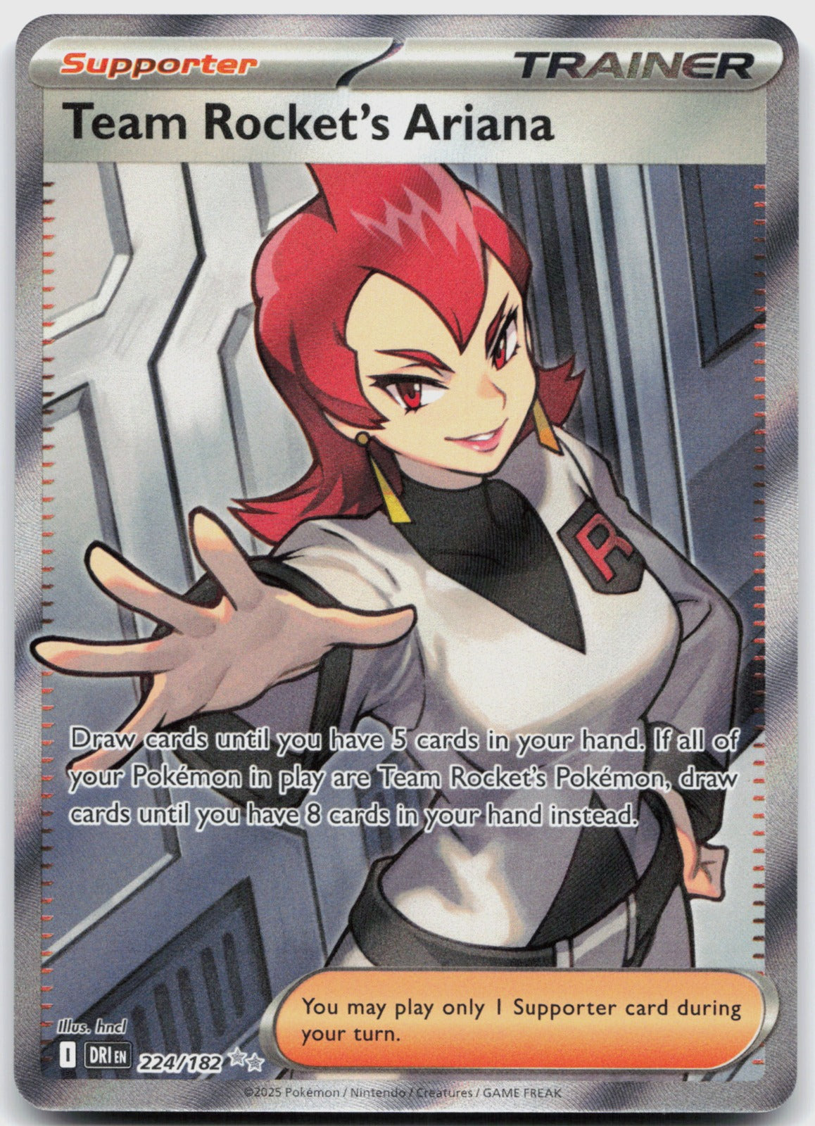 Team Rocket's Ariana Holo Ultra Rare SV10: Destined Rivals 224/182 NM
