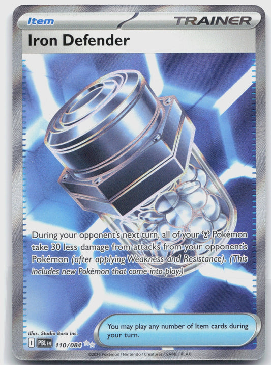 Iron Defender Holo Ultra Rare ME05: Pitch Black 110/084 NM