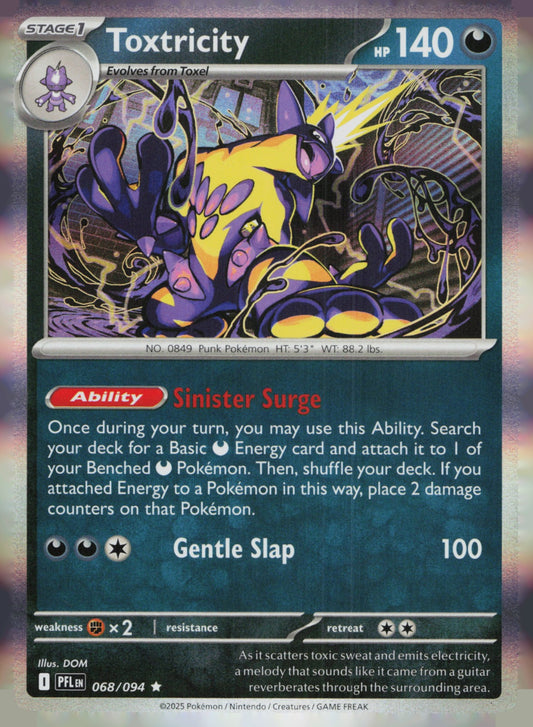 Toxtricity Holo Rare ME02: Phantasmal Flames 068/094 NM