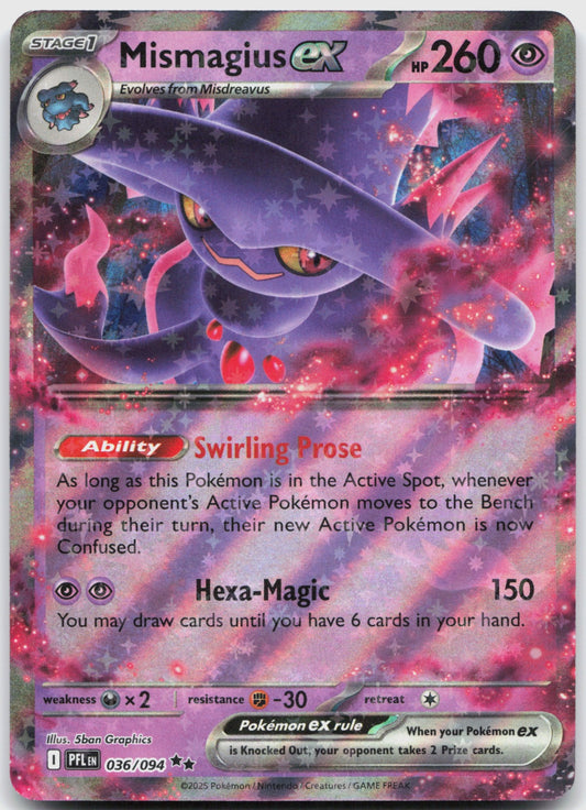 Mismagius ex Holo Double Rare ME02: Phantasmal Flames 036/094 NM