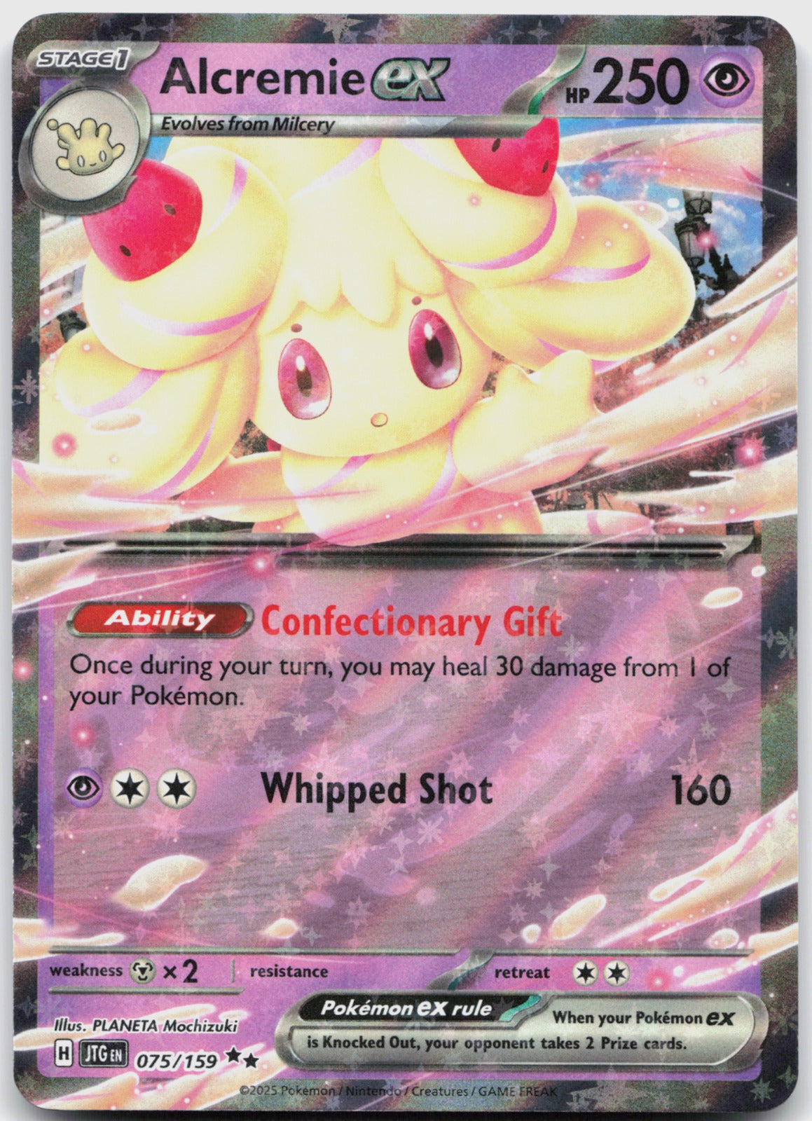 Alcremie ex Holo Double Rare SV09: Journey Together 075/159 NM