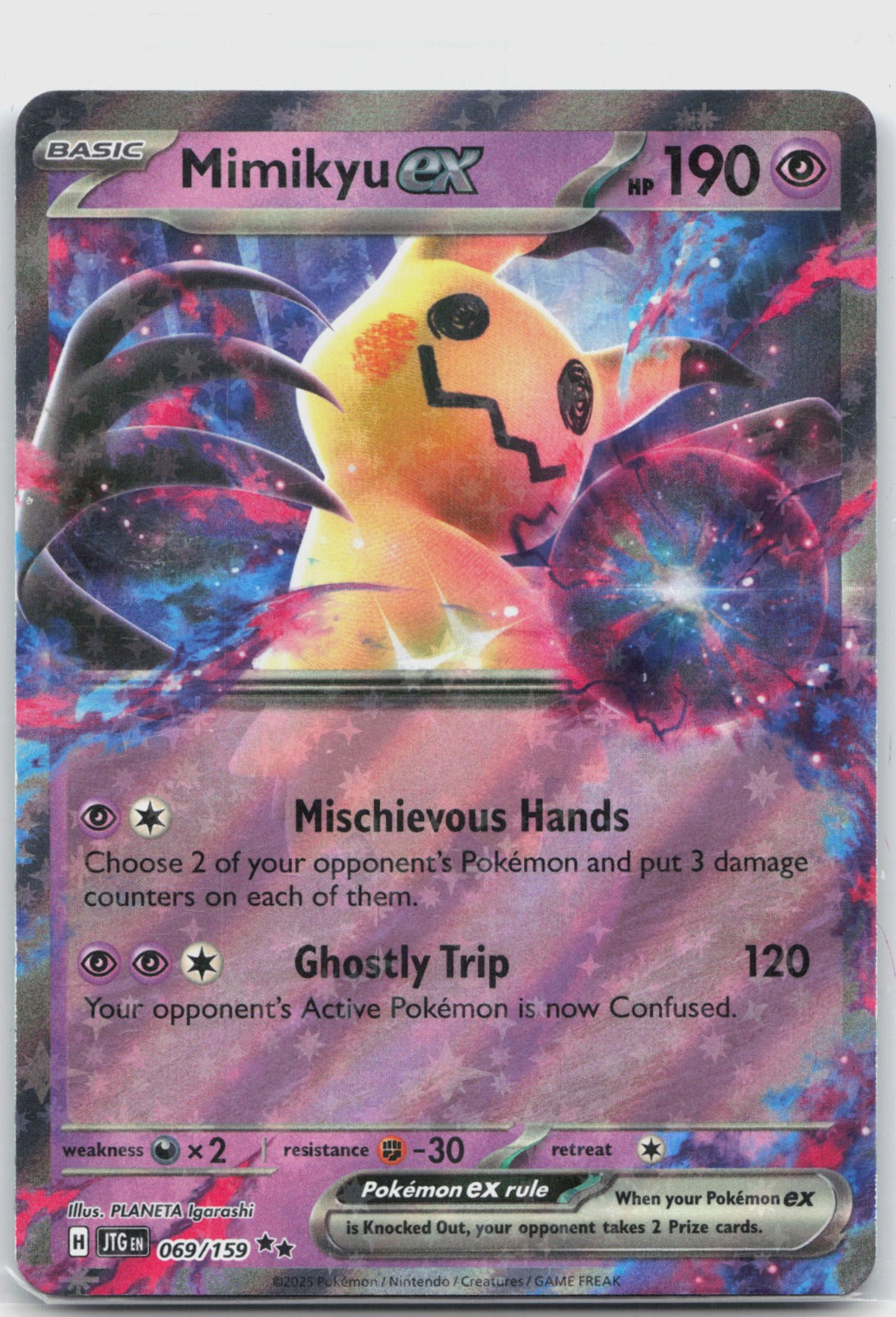 Mimikyu ex Holo Double Rare SV09: Journey Together 069/159 NM