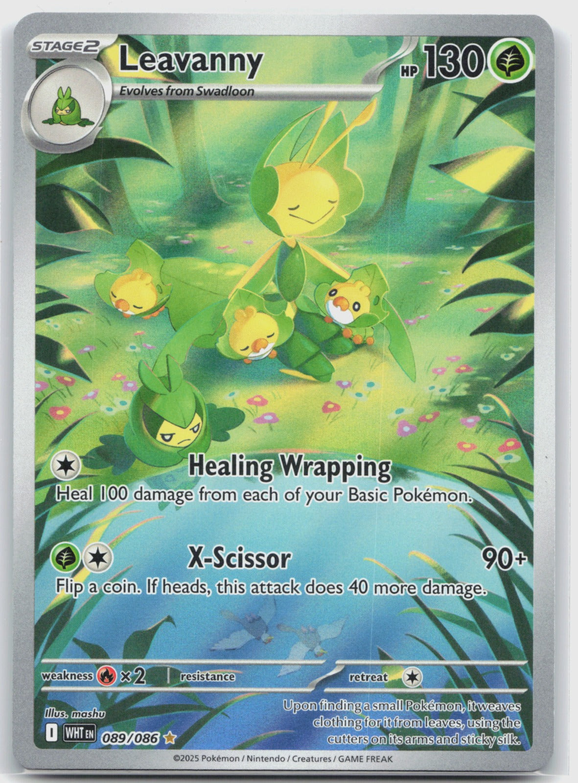 Leavanny Holo Illustration Rare SV: White Flare 089/086 NM