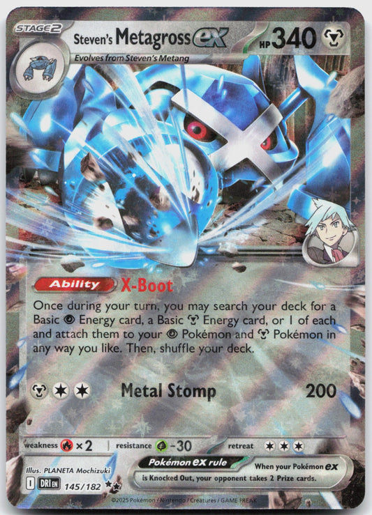 Steven's Metagross ex Holo Double Rare SV10: Destined Rivals 145/182 NM