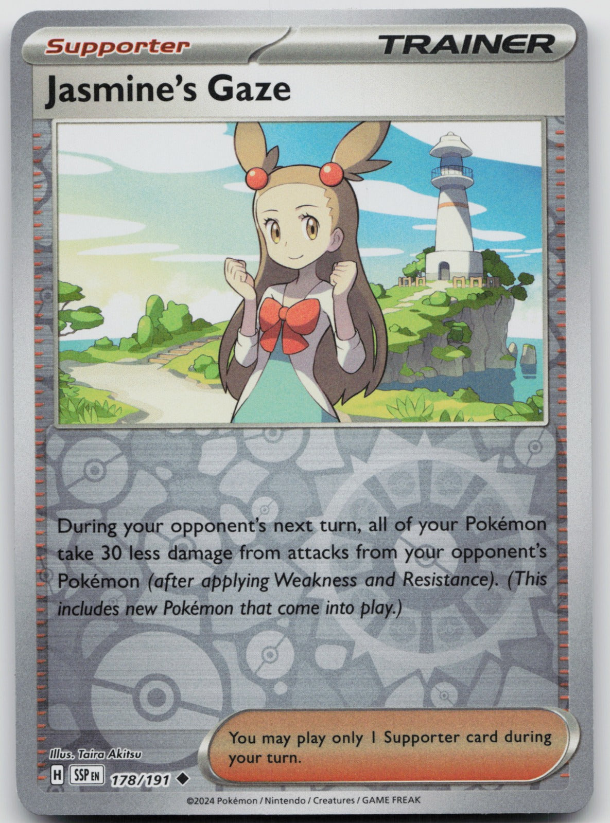Jasmine's Gaze Reverse Holo Uncommon SV08: Surging Sparks 178/191 NM
