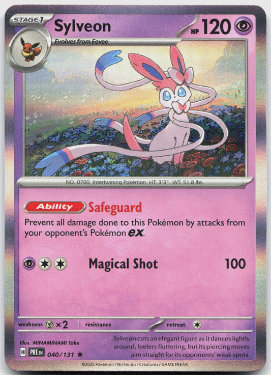 Sylveon Holo Rare SV: Prismatic Evolutions 040/131 NM