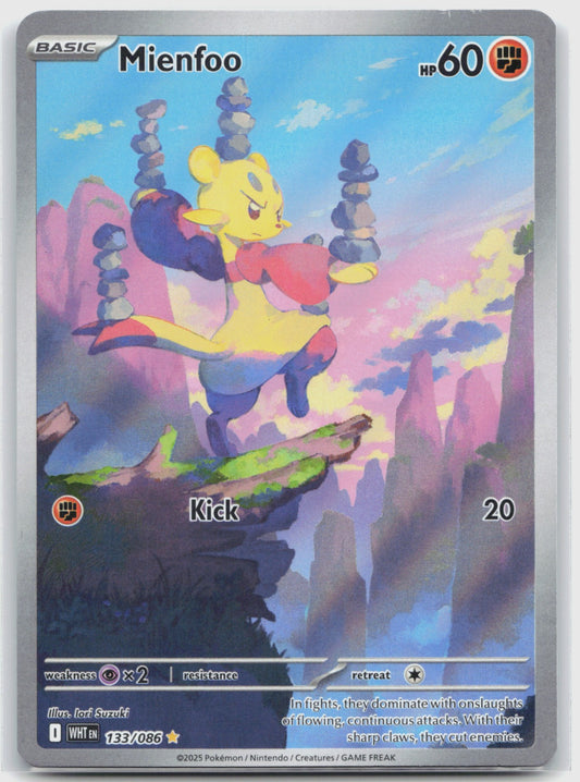 Mienfoo Holo Illustration Rare SV: White Flare 133/086 NM