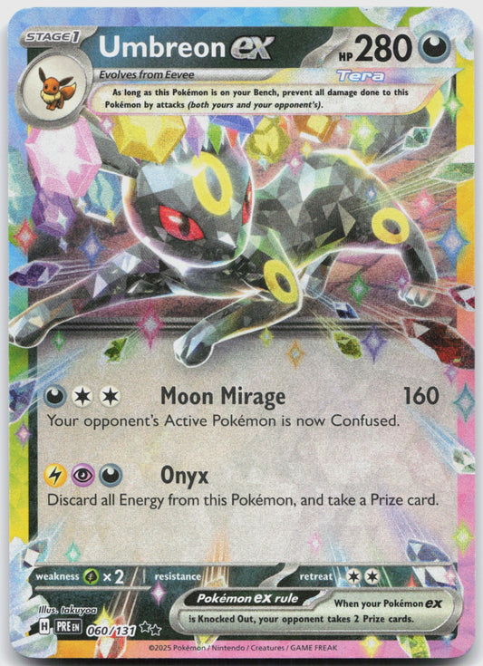 Umbreon ex Holo Double Rare SV: Prismatic Evolutions 060/131 NM