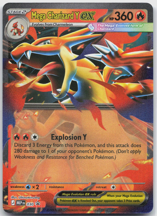 Mega Charizard Y ex Holo Promo ME: Mega Evolution Promo 030 NM