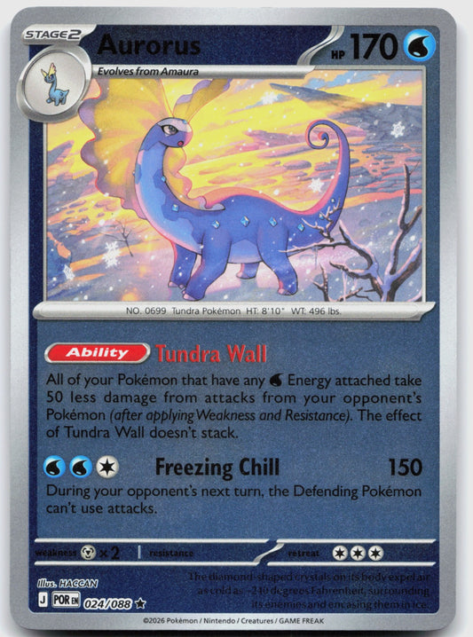 Aurorus Holo Rare ME03: Perfect Order 024/088 NM