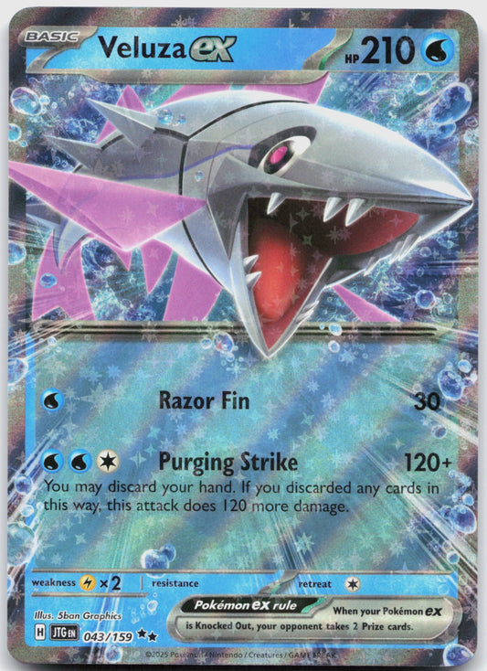 Veluza ex Holo Double Rare SV09: Journey Together 043/159 NM