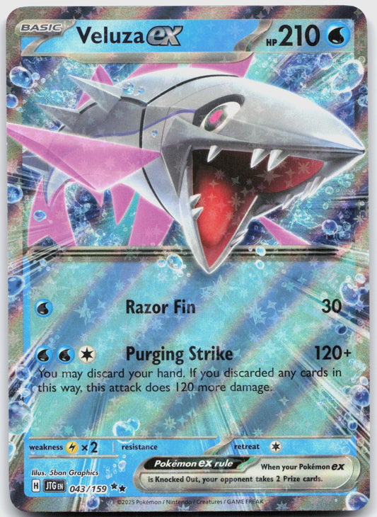 Veluza ex Holo Double Rare SV09: Journey Together 043/159 NM