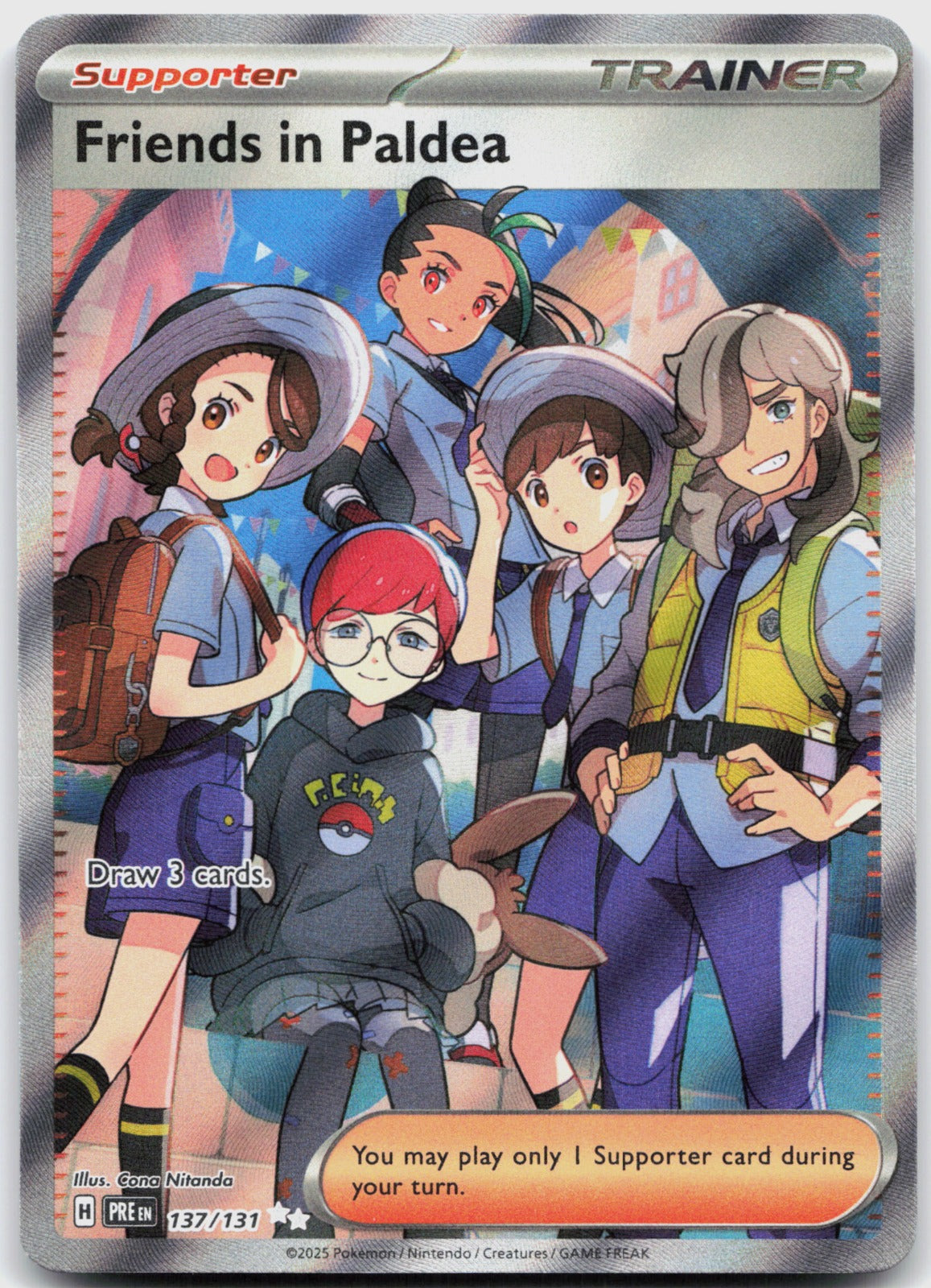 Friends in Paldea Holo Ultra Rare SV: Prismatic Evolutions 137/131 NM