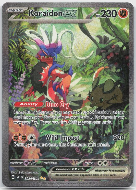Koraidon ex Holo Special Illustration Rare SV01: Scarlet & Violet Base Set 247/198 NM