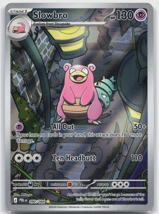 Slowbro Holo Illustration Rare ME05: Pitch Black 090/084 NM