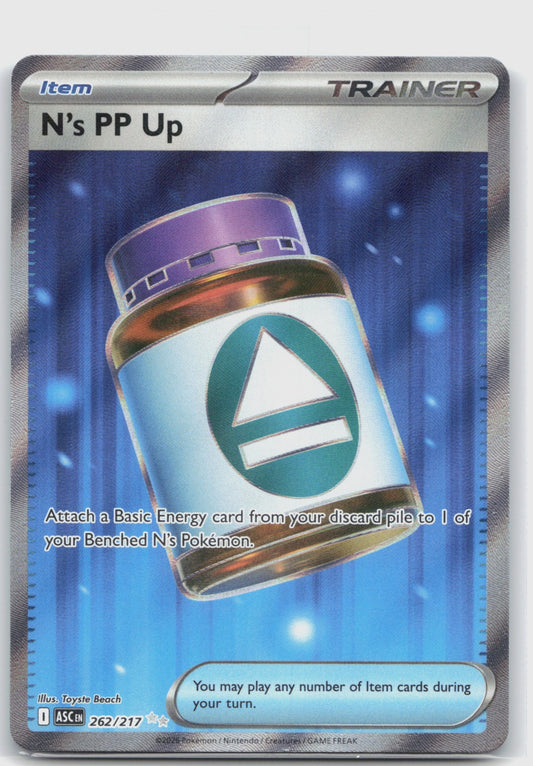 N's PP Up Holo Ultra Rare ME: Ascended Heroes 262/217 NM