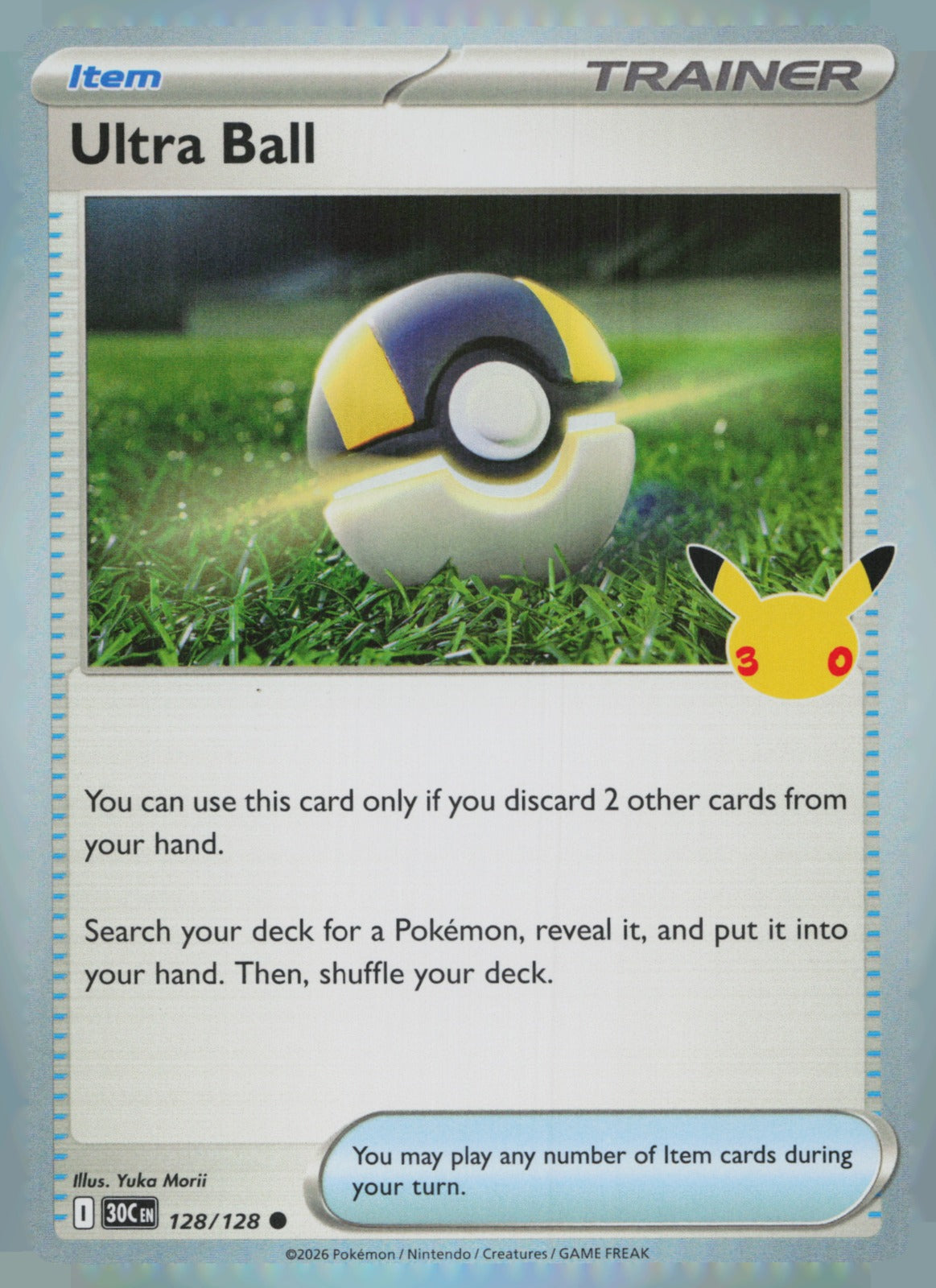 Ultra Ball Holo Common ME: 30th Celebration 128/128 NM