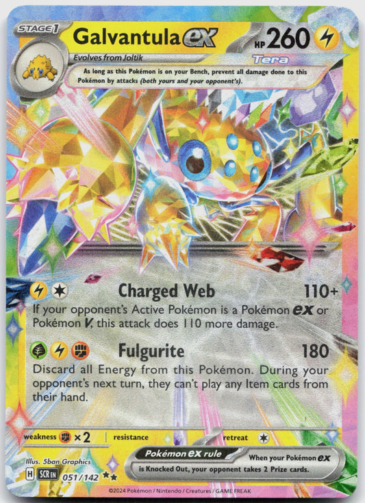 Galvantula ex Holo Double Rare SV07: Stellar Crown 051/142 NM