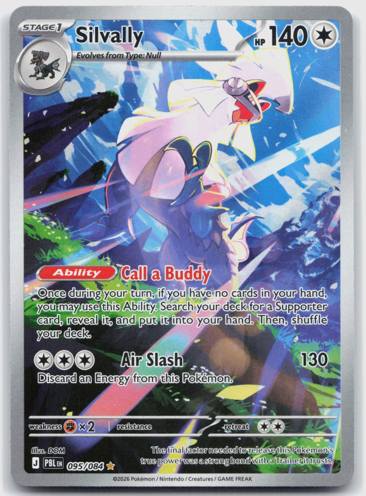 Silvally Holo Illustration Rare ME05: Pitch Black 095/084 NM