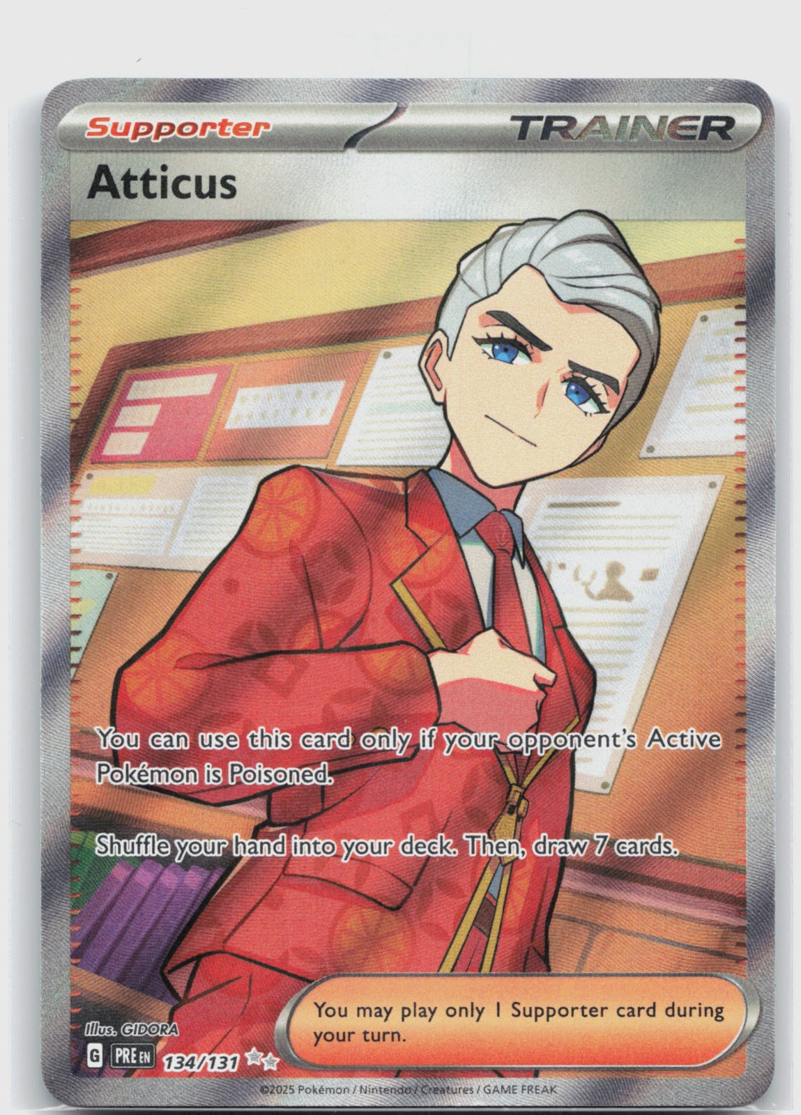 Atticus Holo Ultra Rare SV: Prismatic Evolutions 134/131 NM