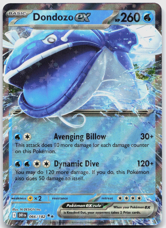 Dondozo ex Holo Double Rare SV10: Destined Rivals 066/182 NM