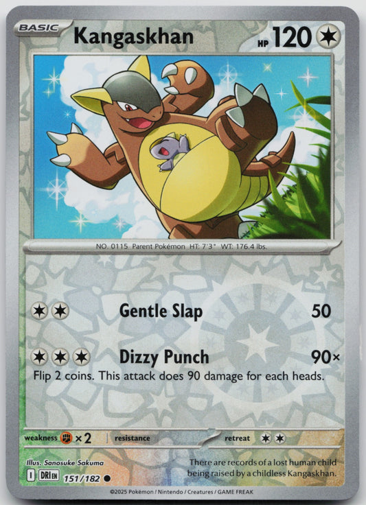 Kangaskhan Reverse Holo Common SV10: Destined Rivals 151/182 NM