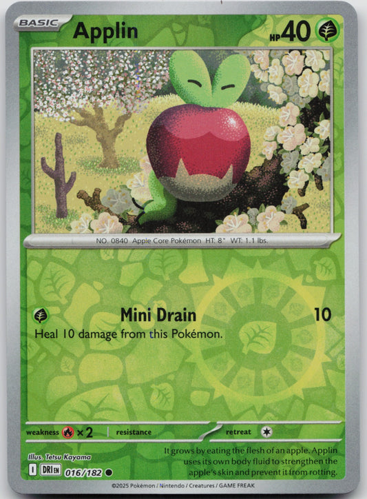 Applin Reverse Holo Common SV10: Destined Rivals 016/182 NM