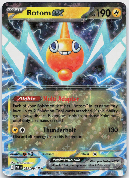Rotom ex Holo Double Rare ME02: Phantasmal Flames 029/094 NM