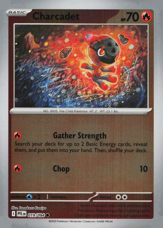 Charcadet Reverse Holo Common ME02: Phantasmal Flames 019/094 NM