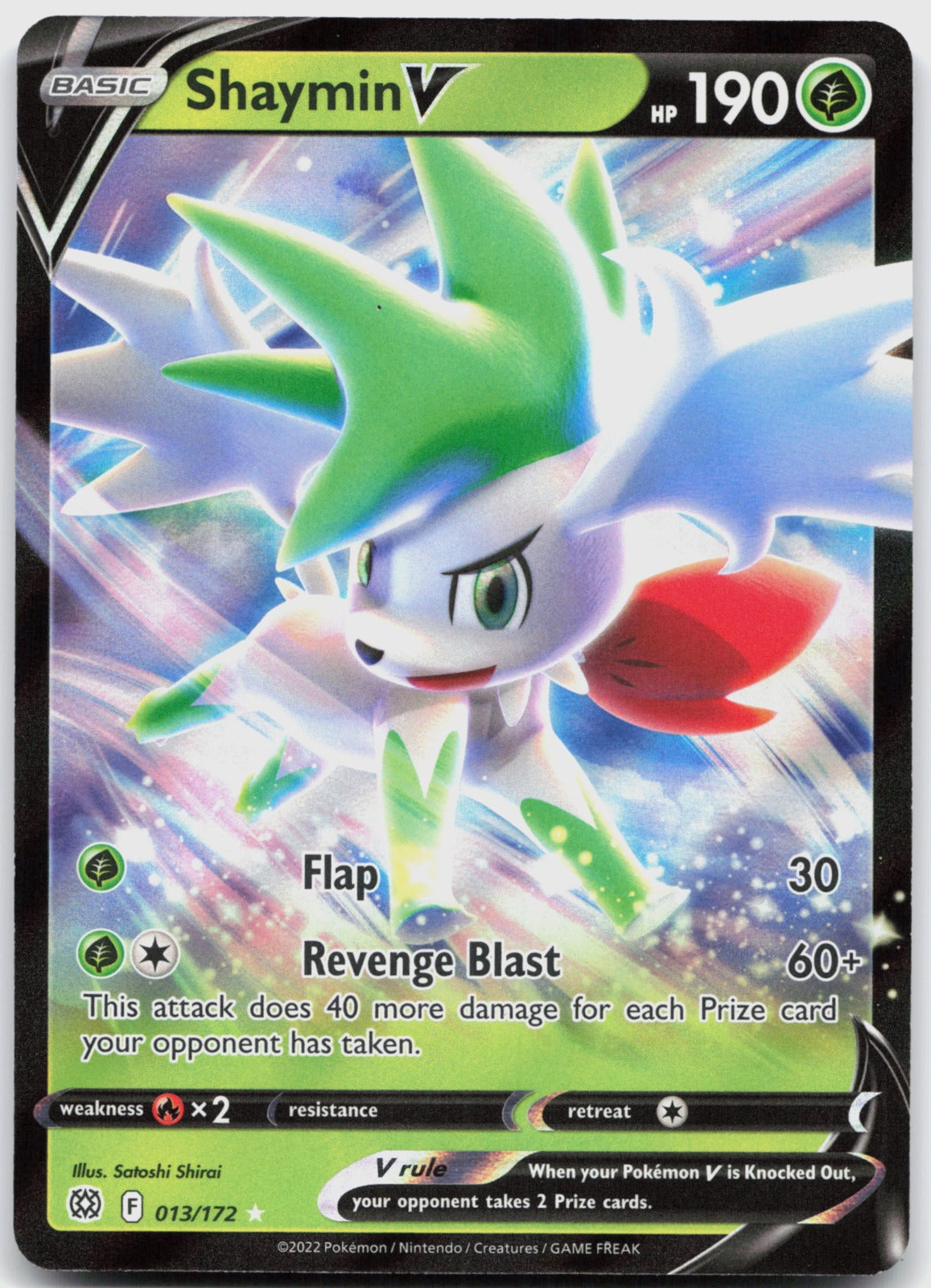 Shaymin V Holo Ultra Rare SWSH09: Brilliant Stars 013/172 NM