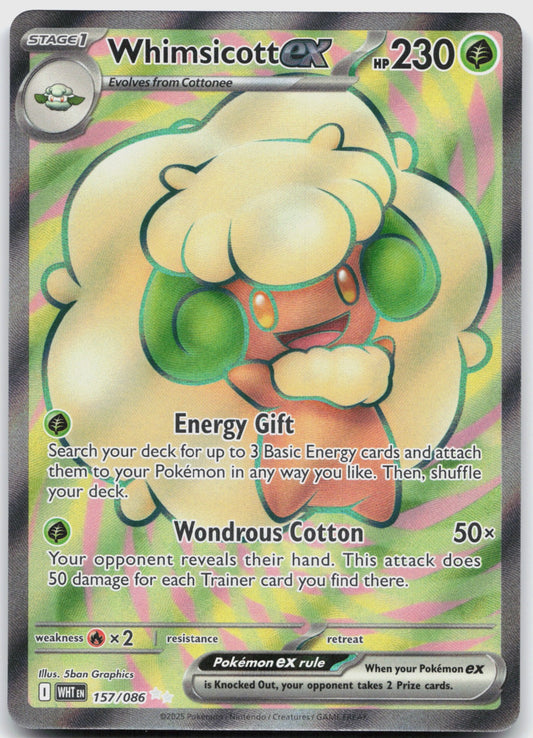 Whimsicott ex Holo Ultra Rare SV: White Flare 157/086 NM