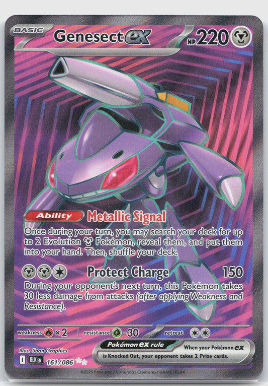 Genesect ex Holo Ultra Rare SV: Black Bolt 161/086 NM