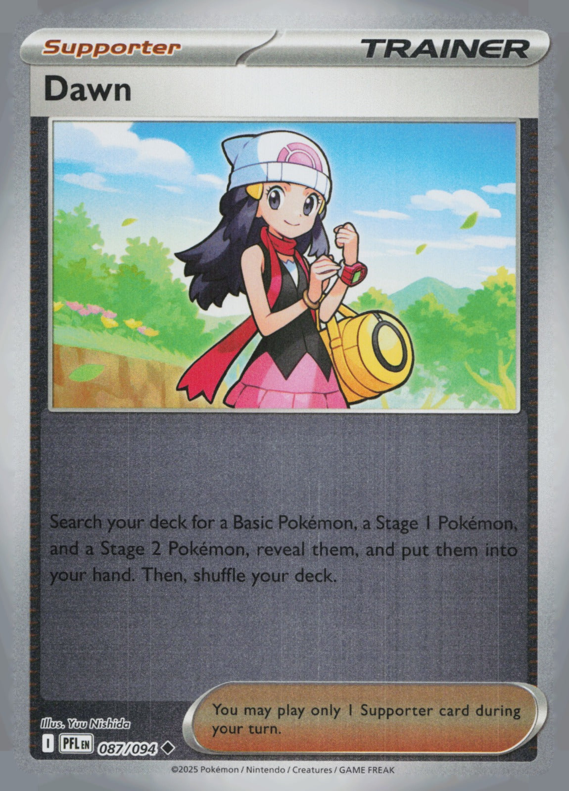 Dawn Reverse Holo Uncommon ME02: Phantasmal Flames 087/094 NM