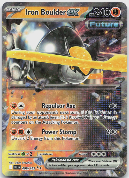 Iron Boulder ex Holo Double Rare SV05: Temporal Forces 099/162 NM