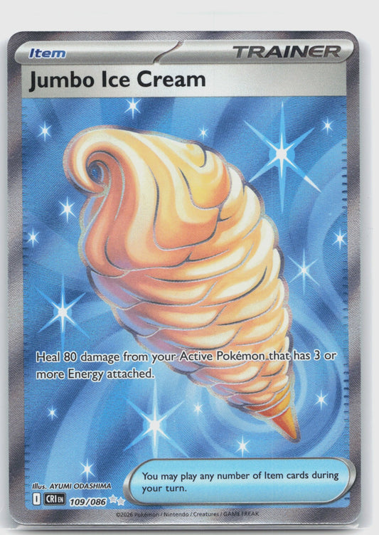 Jumbo Ice Cream Holo Ultra Rare ME04: Chaos Rising 109/086 NM