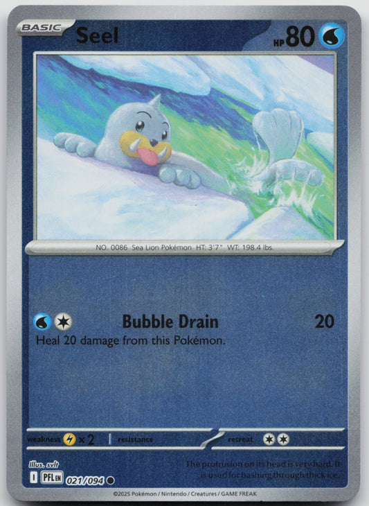 Seel Reverse Holo Common ME02: Phantasmal Flames 021/094 NM