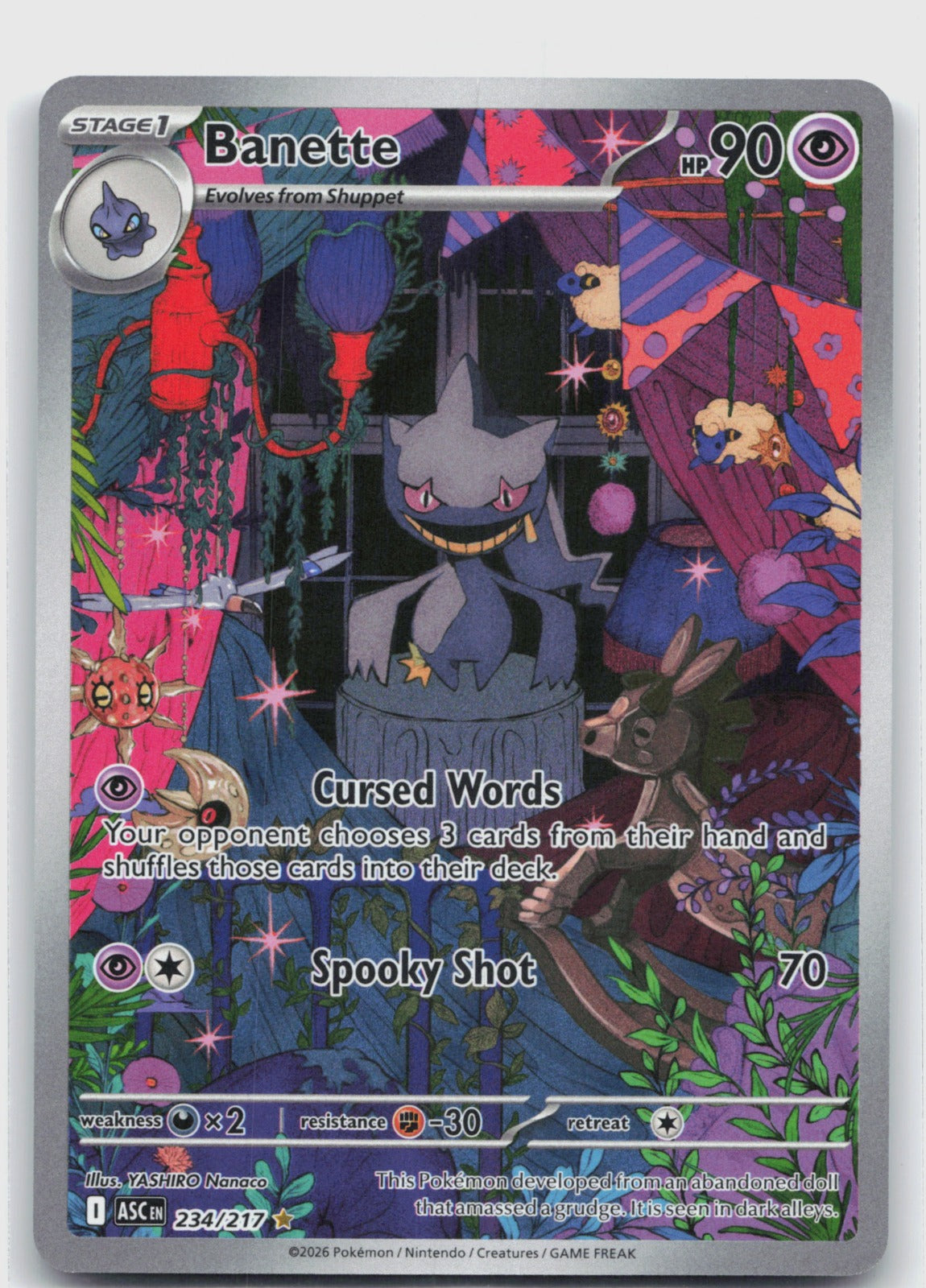 Banette Holo Illustration Rare ME: Ascended Heroes 234/217 NM
