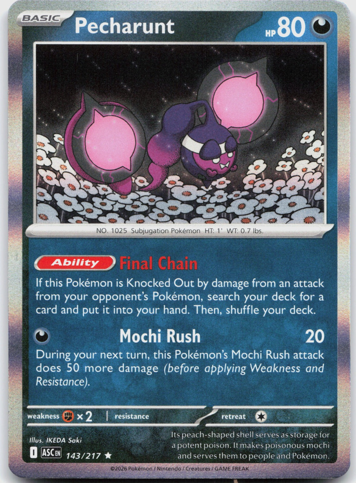 Pecharunt Holo Rare ME: Ascended Heroes 143/217 NM