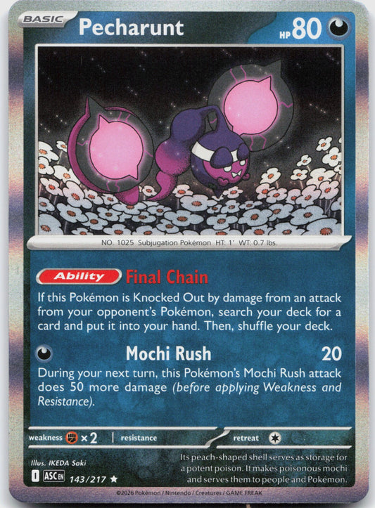 Pecharunt Holo Rare ME: Ascended Heroes 143/217 NM