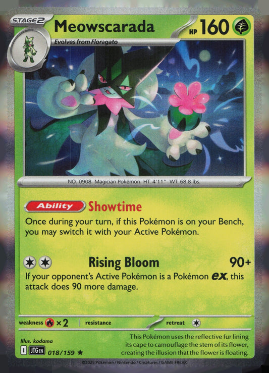 Meowscarada Holo Rare SV09: Journey Together 018/159 NM