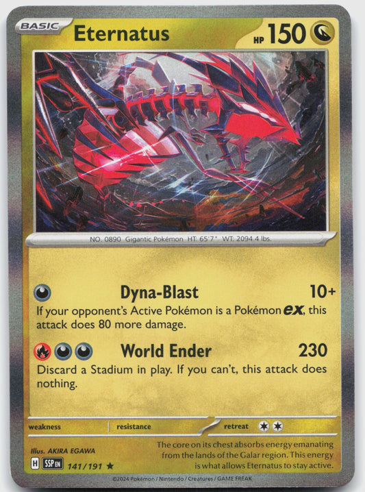 Eternatus Holo Rare SV08: Surging Sparks 141/191 NM